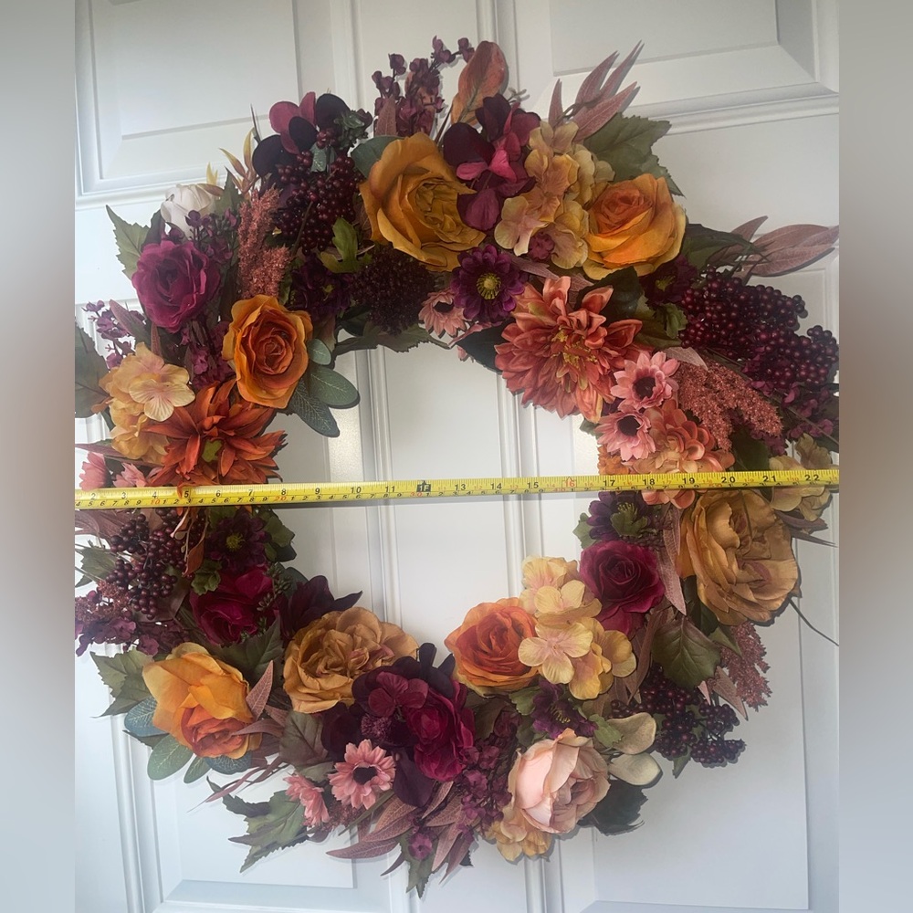 Handcrafted Fall Wreath - Picture 2 of 2